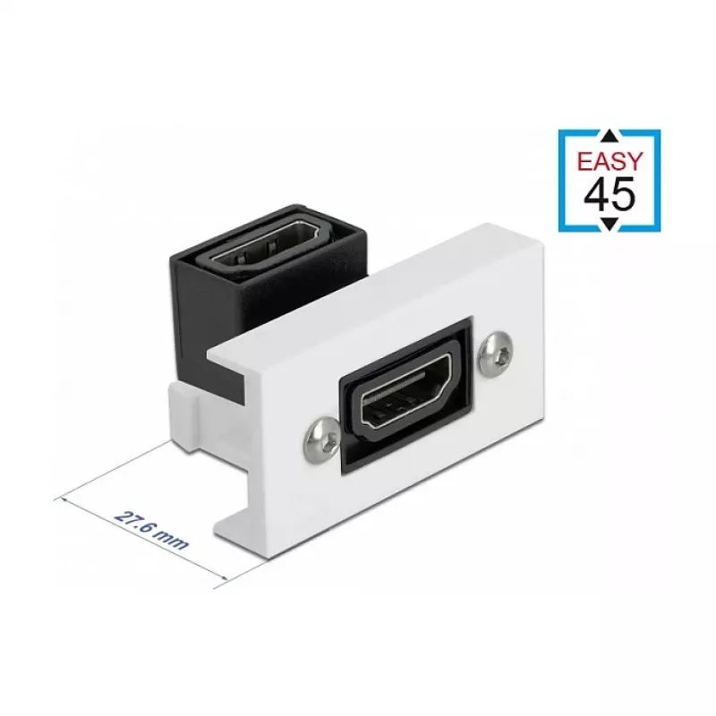 Módulo HDMI DeLOCK Easy 45 81304 en ángulo 90° 22,5 x 45 mm