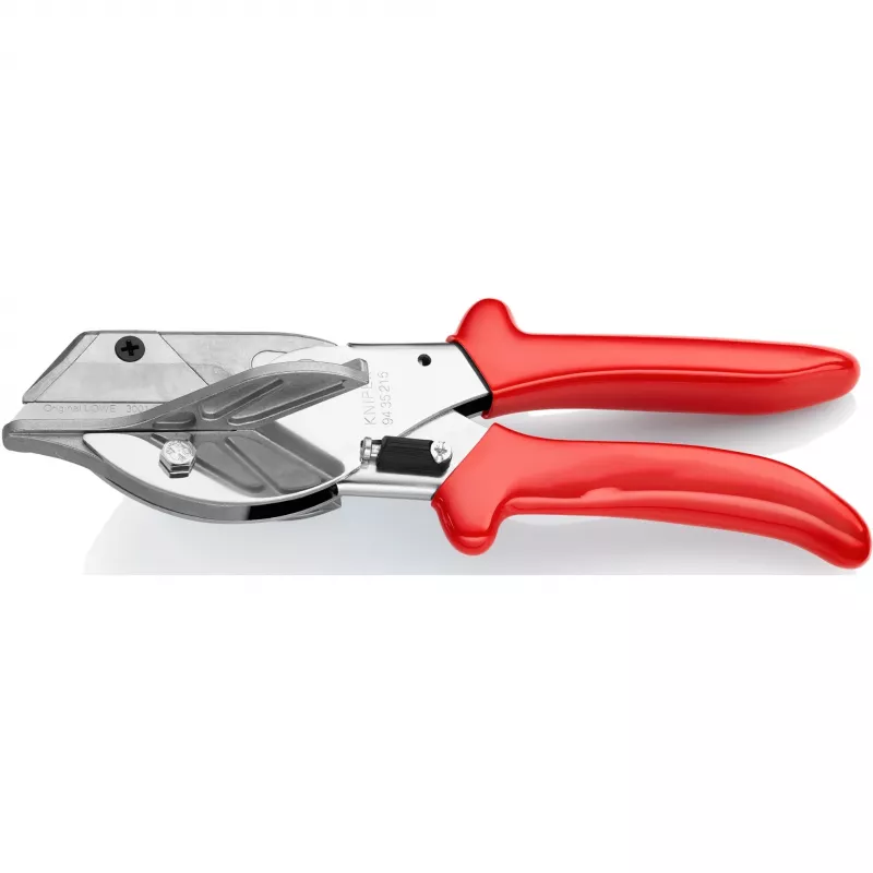 Knipex 94 35 215 Tijeras de ingletes para perfiles de plástico y goma, 215 mm