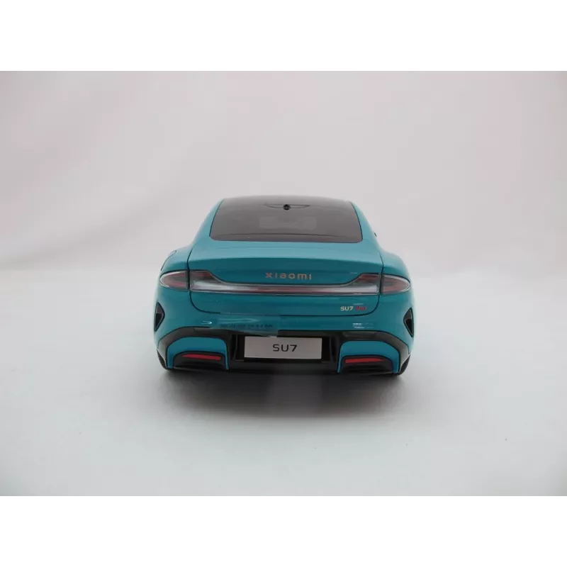 Xiaomi SU7 coche en miniatura de fundición a presión 1:18, Aqua Blue