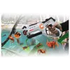 Jamara 410065 Impulse Laser Bug Hunt Set, pistola láser de juguete con diana, blanco/naranja