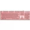 Deltaco GAM-021-RGB-P-DE - tamaño completo (100%) - USB - interruptores de membrana - QWERTZ - rosa