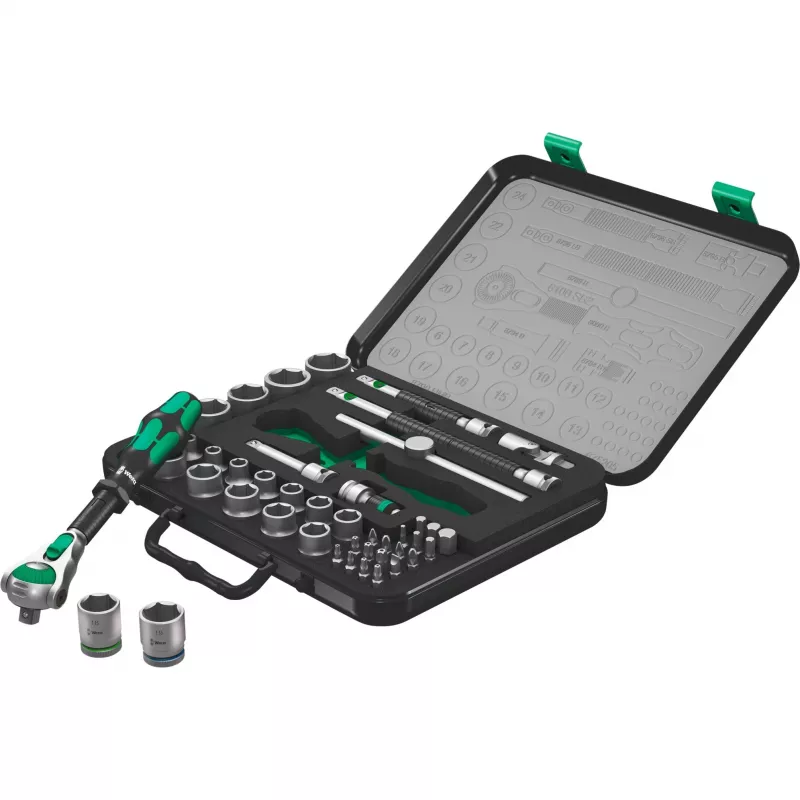 Destornillador de carraca Wera 8100 SA/SC 2 Zyklop Set