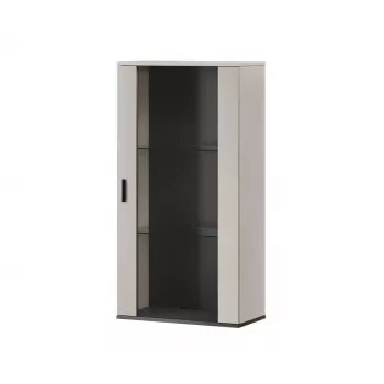Armario de pared cama meble S2 SOHO 60x29x112 cm — cashmere/negro
