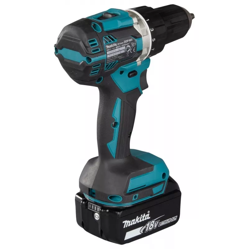 Makita DDF484RFJ taladradora 2000 RPM 1.8 kg negro, azul