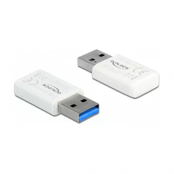 Tarjeta de red WLAN DeLOCK 12770 USB 5000 Mbit/s inalámbrica blanco
