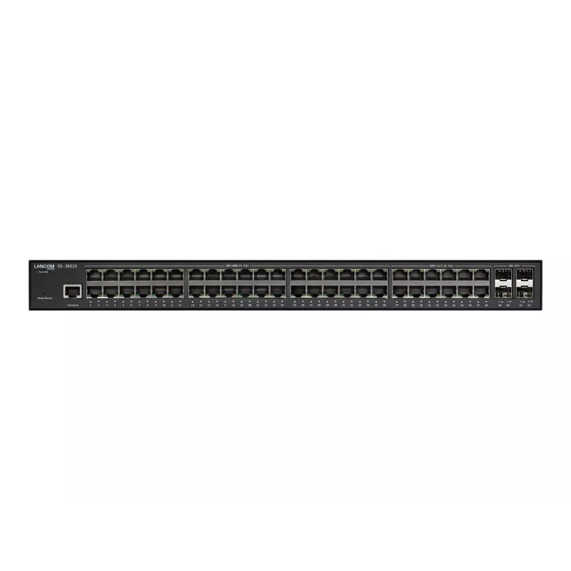 LANCOM GS-3652X gestionado L3 2.5G Ethernet (100/1000/2500) 1U negro