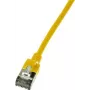 LogiLink cable de red slim U/FTP 1,5 m Cat6a U/FTP (STP) amarillo (CQ9047S)