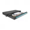 Caja de empalme de fibra óptica DeLOCK 67010 negra metal 482x220x44mm