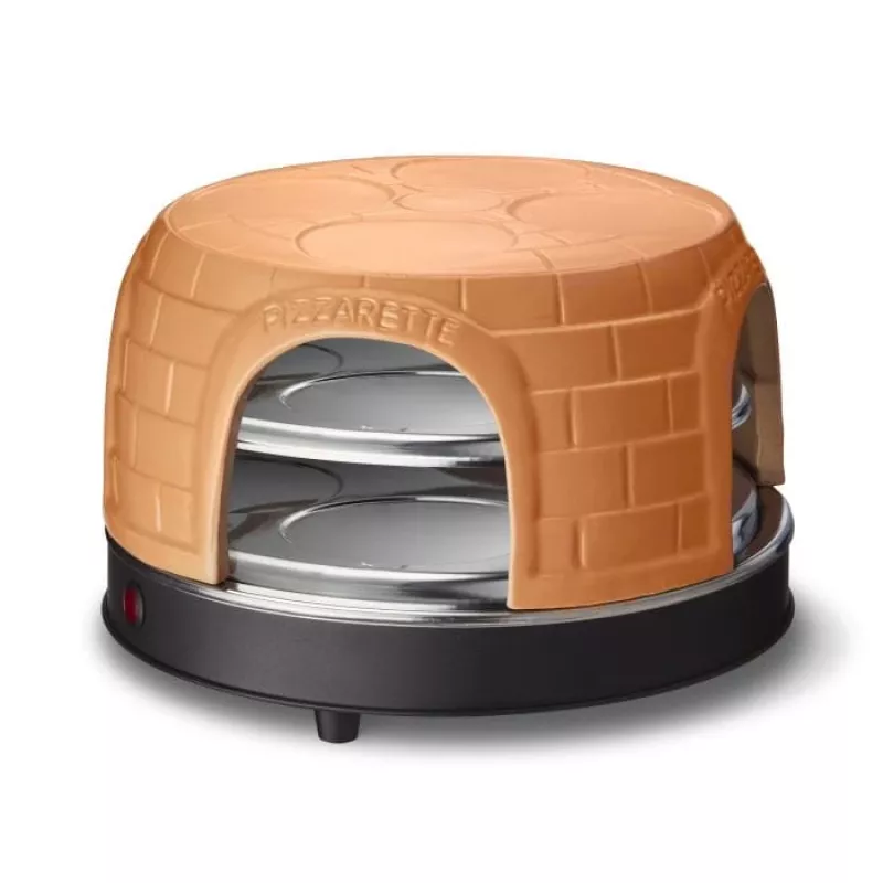 Horno eléctrico para pizza Emerio PO-116124.1 con función de precocción, apto para hasta 8 personas