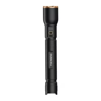 Linterna Duracell DF6000R caja regalo — linterna de mano recargable, negra