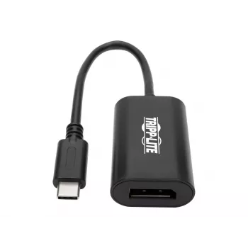 Tripp Eaton Tripp Lite Series Adaptador convertidor de vídeo USB-C a DisplayPort 4K x 2K @ 60Hz, Negro, USB Type-C a DP, USB-C, USB Type-C 6 pulgadas