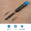 iFixit Narwhal destornillador 6 en 1 con tapa giratoria con bloqueo, negro