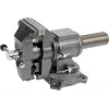 Tornillo de banco YATO YT-6505, fundición, 10 cm de apertura, base giratoria, 11 kg