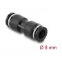 DeLOCK 60740 conector neumático 8 mm recto