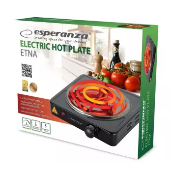Esperanza EKH012K placa de cocina negra de sobremesa 21 cm 1 zona(s)