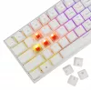 Teclado mecánico White Shark Wakizashi-2 switch US Red, tenkeyless/distribución US, blanco