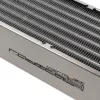 Bloque radiador Aqua-Computer 33706 — aluminio/cobre/acero inoxidable, 320×140×73 mm, gris/plata