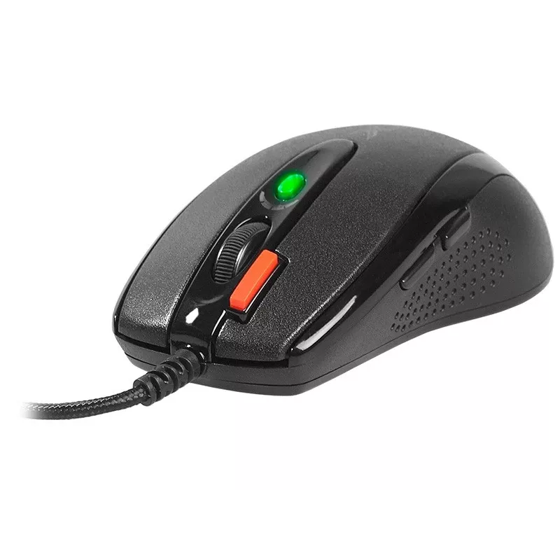Ratón gaming A4Tech X-7120 USB Type-A ambidiestro 2000 DPI, 3 ms, con cable, negro