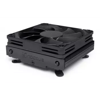 Disipador de CPU Noctua NH-L9i chromax.negro, ventilador de perfil bajo de 92 mm, compatibilidad con LGA1151/LGA115x/AM4, 37 mm de altura, disipador de 95x95 mm