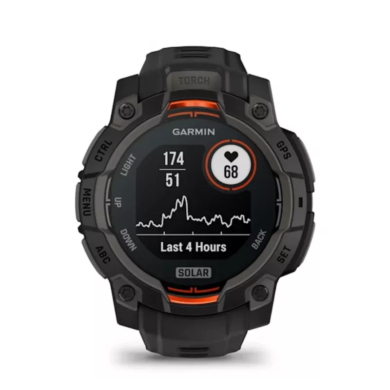 Garmin Instinct® 3 – 45 mm, reloj solar Negro