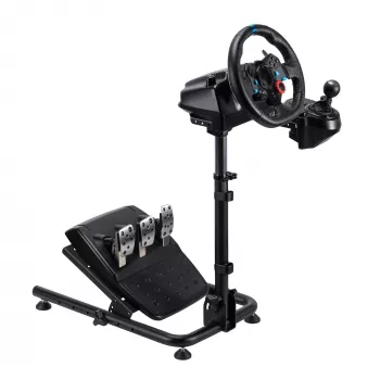 White Shark CONQUEROR-2 Soporte plegable para volante de carreras con soporte para palanca de cambios