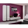 Conjunto de armarios de salón Cama VIGO 4 blanco/blanco brillante
