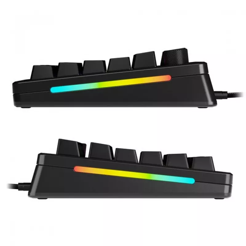 GLORIOUS GMMK 3 Pro – Teclado mecánico 75%, preensamblado, ISO (DE), switches Fox, negro