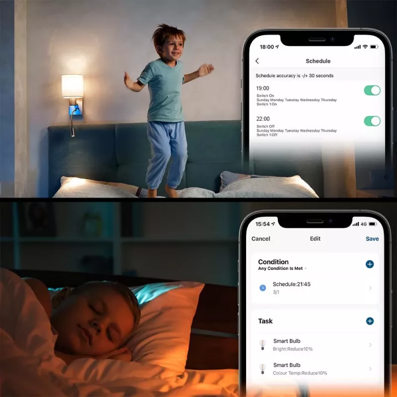 Lámpara Smart WiFi Tellur TLL331341 9W RGB regulable — LED RGB Wi‑Fi 9W, regulable