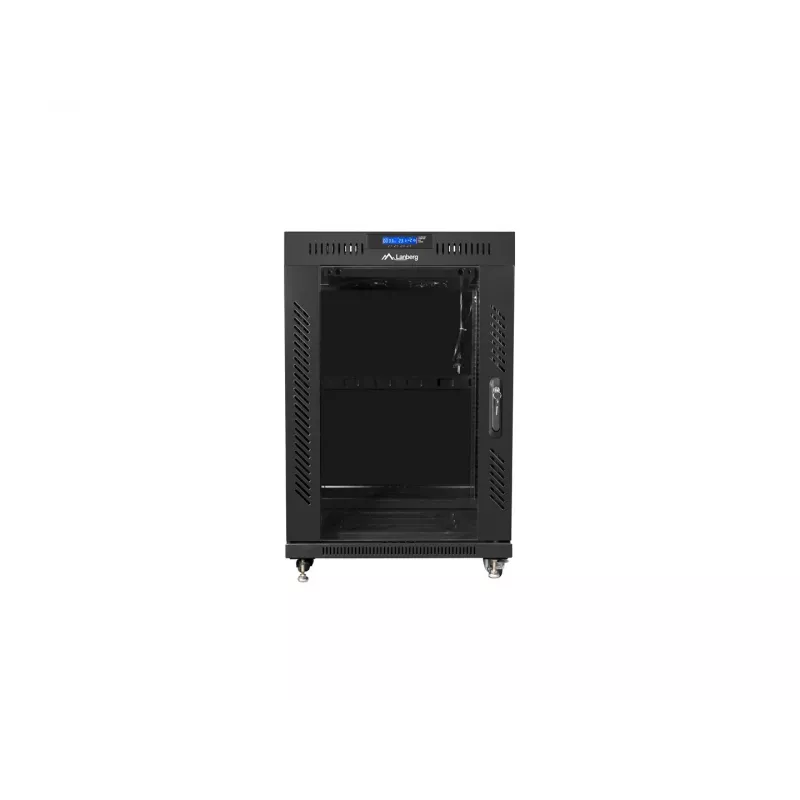 Armario de pie Lanberg FF01-8015-12BL 15U Negro 800 kg