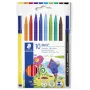 Rotulador permanente punta redonda Staedtler 326 C10 colores surtidos 10 uds.