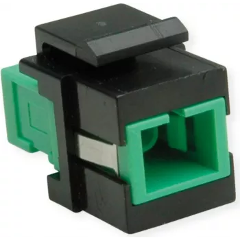 Keystone de fibra óptica ROLINE SC/SC simplex monomodo OS2 APC - fibra monomodo
