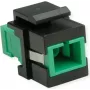 Keystone de fibra óptica ROLINE SC/SC simplex monomodo OS2 APC - fibra monomodo