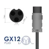 Akyga AK-EV-11 cargador para patinete eléctrico de 36 V, 42 V / 2 A 84 W, GX12 de 3 pines 9 mm, 1 m