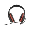 Auriculares gaming con cable GEMBIRD GHS-03 — 20–20000 Hz, cable de 2 m, 250 g, negro/rojo