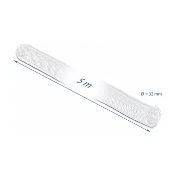Tubo trenzado DeLOCK 20818 5 m x 32 mm blanco