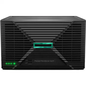 Servidor HPE ProLiant MicroServer Gen11 E-2434 4c 32GB-U 4LFF-NHP 2x4TB HDD 180W fuente de alimentación externa EMEA Cmp Mod Svr