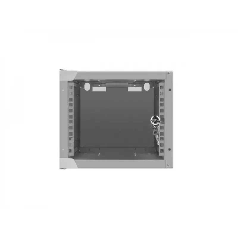 Lanberg WF10-2304-10S armario rack mural de 10" 4U, 280×310 mm, puerta de cristal, 20 kg, gris (RAL 7035)