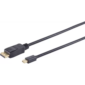 Cable Mini DisplayPort a DisplayPort ShiverPeaks BS10-52025, 1 m, compatible con hasta 3840×2160