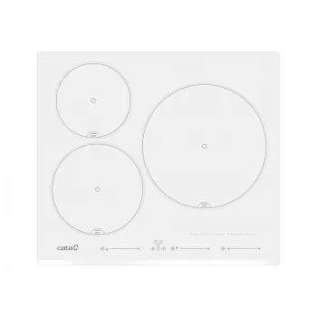 CATA Placa | INSB 6003E2 WH | Inducción | Número de zonas de cocción 3 | Slider táctil | Blanca