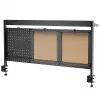 Ergo Office ER-300 B separador de escritorio / organizador, 1295 x 242 x 726 mm, acero, carga máx. 10 kg, negro