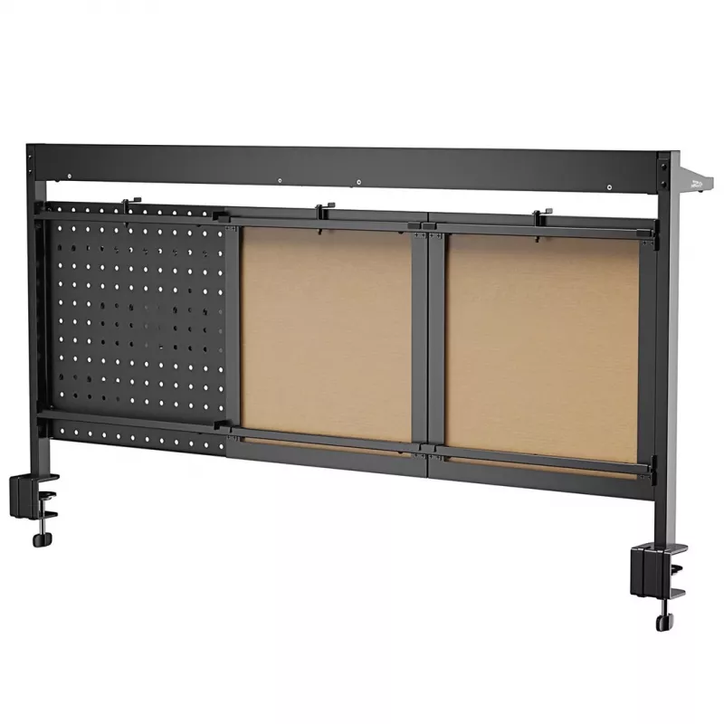 Ergo Office ER-300 B separador de escritorio / organizador, 1295 x 242 x 726 mm, acero, carga máx. 10 kg, negro