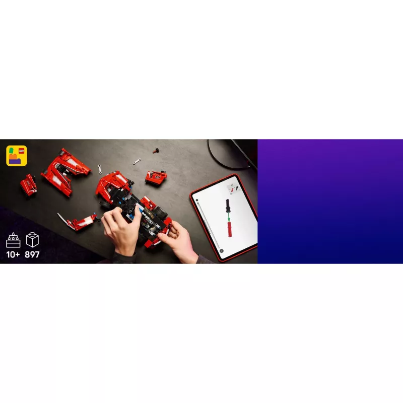 LEGO Technic Ferrari FXX K maqueta a escala 1:10, 897 piezas, a partir de 10 años