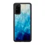 Funda protectora iKins para Samsung Galaxy S20 — acabado blue lake negro