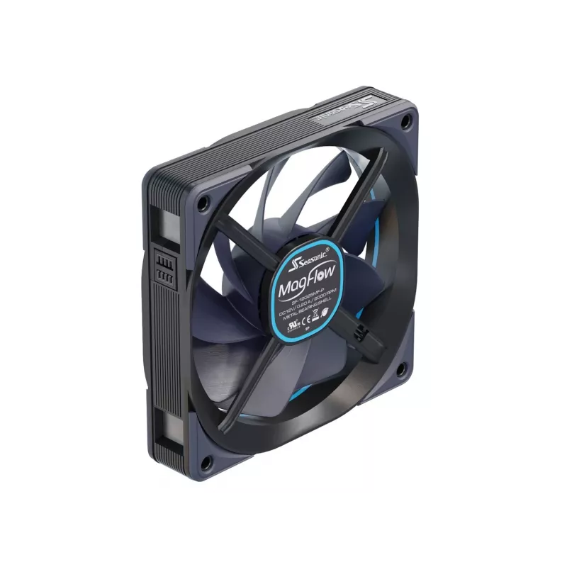 Kit de 1 ventilador Seasonic MagFlow para caja de ordenador 12 cm negro 1 unidad