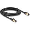 Cable de red DeLOCK RJ45 Cat.6A conector macho a conector macho S/FTP negro 3 m