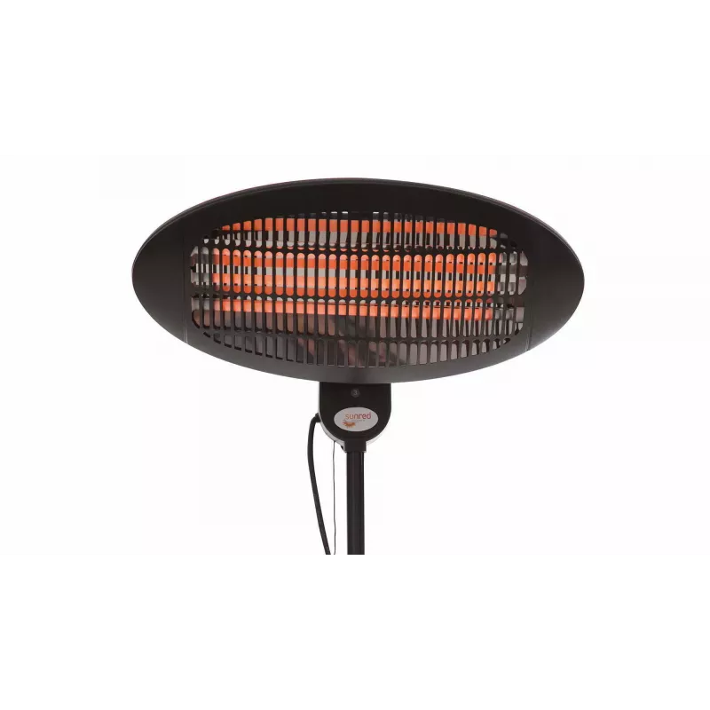 Calefactor eléctrico Sunred SMQ2000A para interior y exterior negro 2000 W calefactor eléctrico de cuarzo