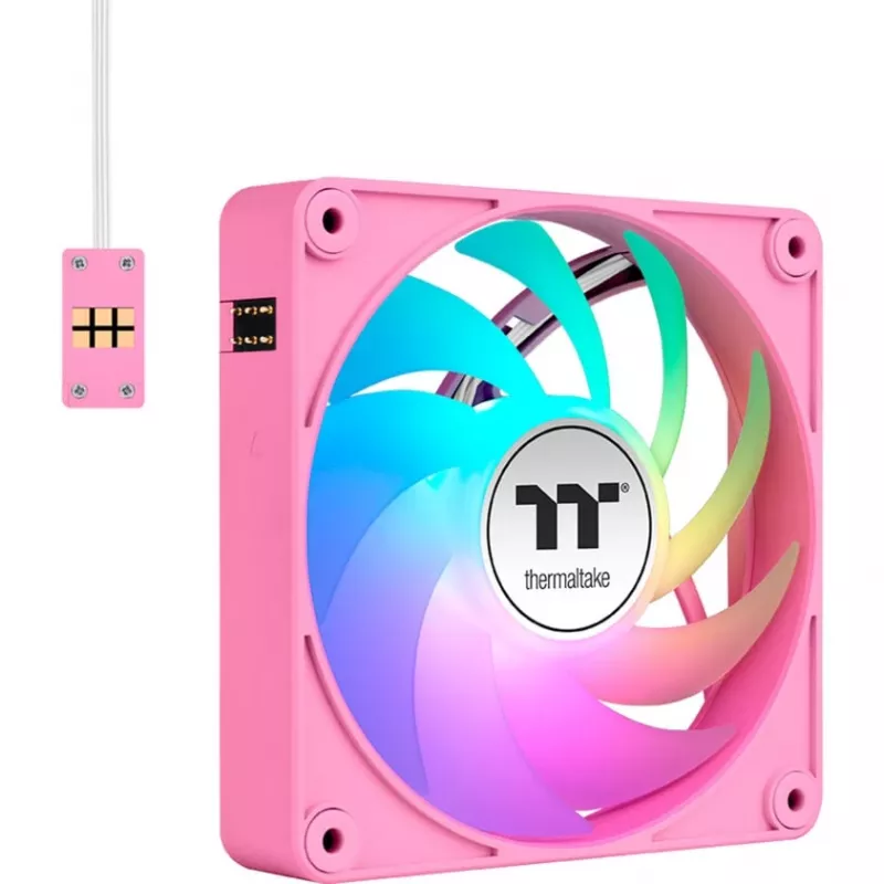 Ventilador de caja Thermaltake CT120 EX ARGB 120mm rosa pack de 3