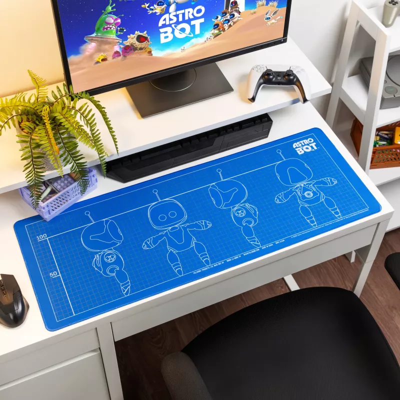 Alfombrilla de escritorio Paladone Astrobot – gran superficie de tela para teclado y ratón