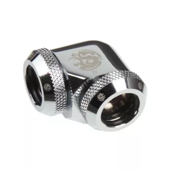 Adaptador Multi-Link BitsPower 90° para 2x 12mm AD — BP-E90DML, plata brillante