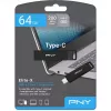 Memoria USB PNY Elite-X 64 GB USB Type-C 3.2 Gen 1 (3.1 Gen 1) negra (P-FDI64GELTXC-GE)